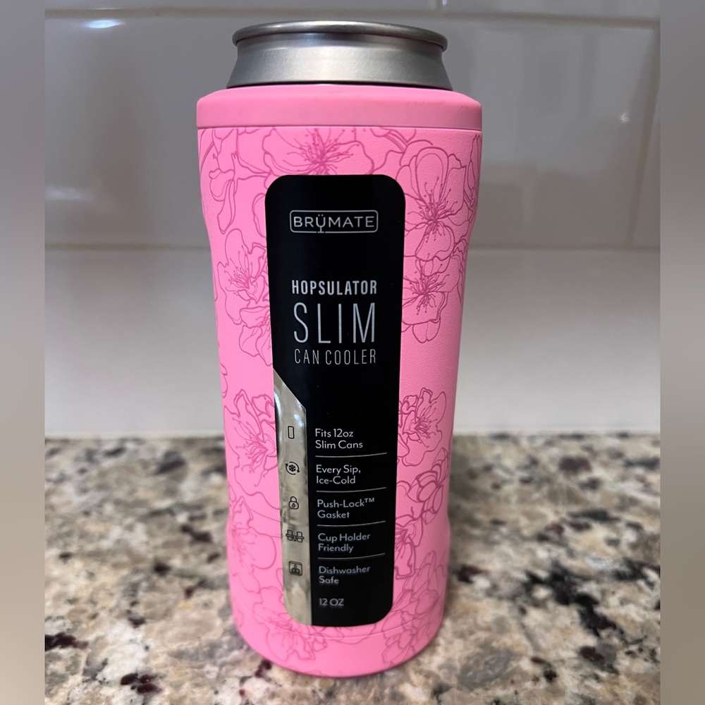 NEW BRUMATE hopsulator slim tumbler in cherry blossom